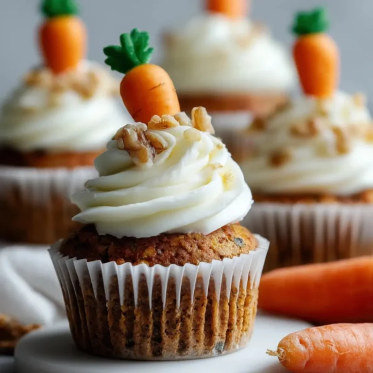 Ostermuffins mit Karotten & Frischkäse-Frosting