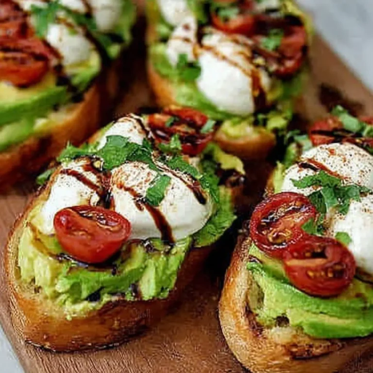 Avocado Burrata Bruschetta