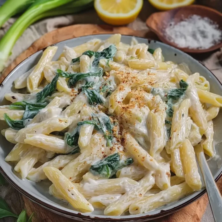 Cremige Bärlauch Pasta