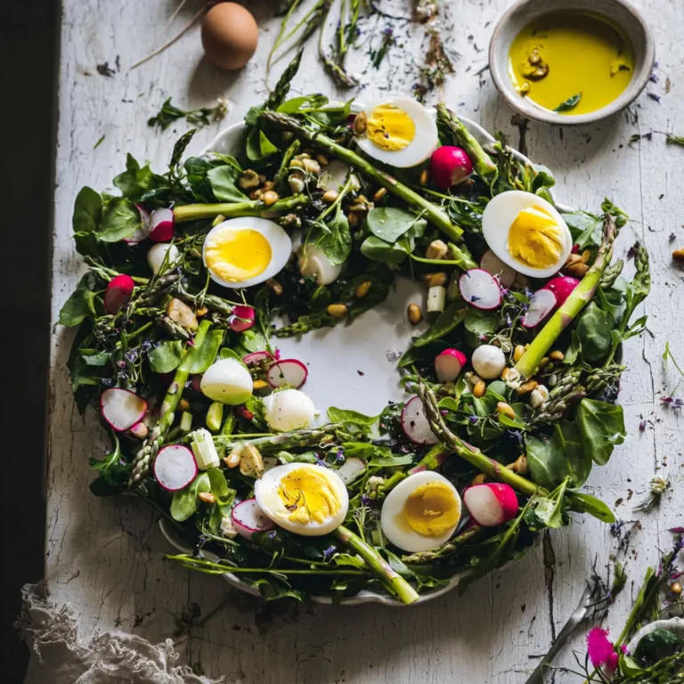 Frühlingsalat mit Spargel und Ei