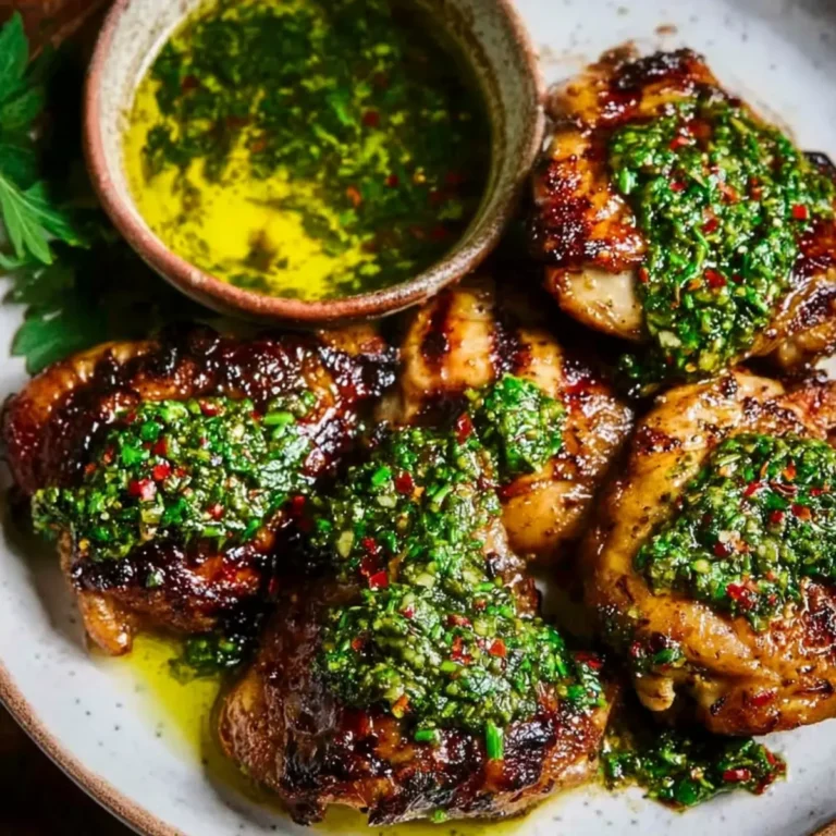 Gegrillte Chimichurri Hähnchenschenkel