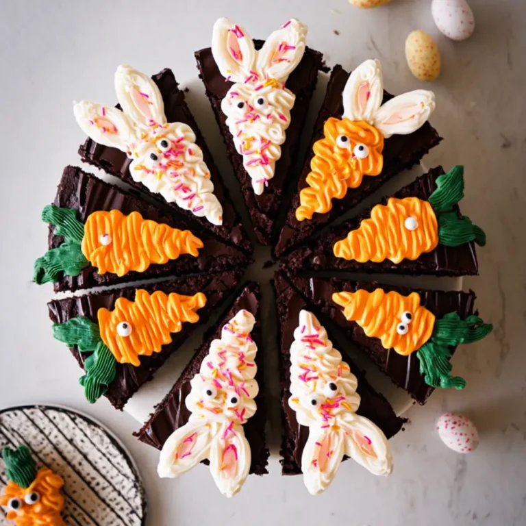 Glasierte Oster Brownies