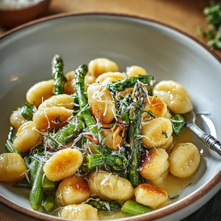 Gnocchi mit grünem Spargel
