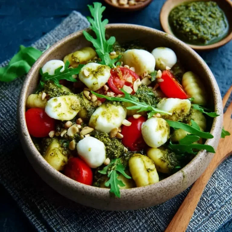 Gnocchisalat mit Pesto und Rucola