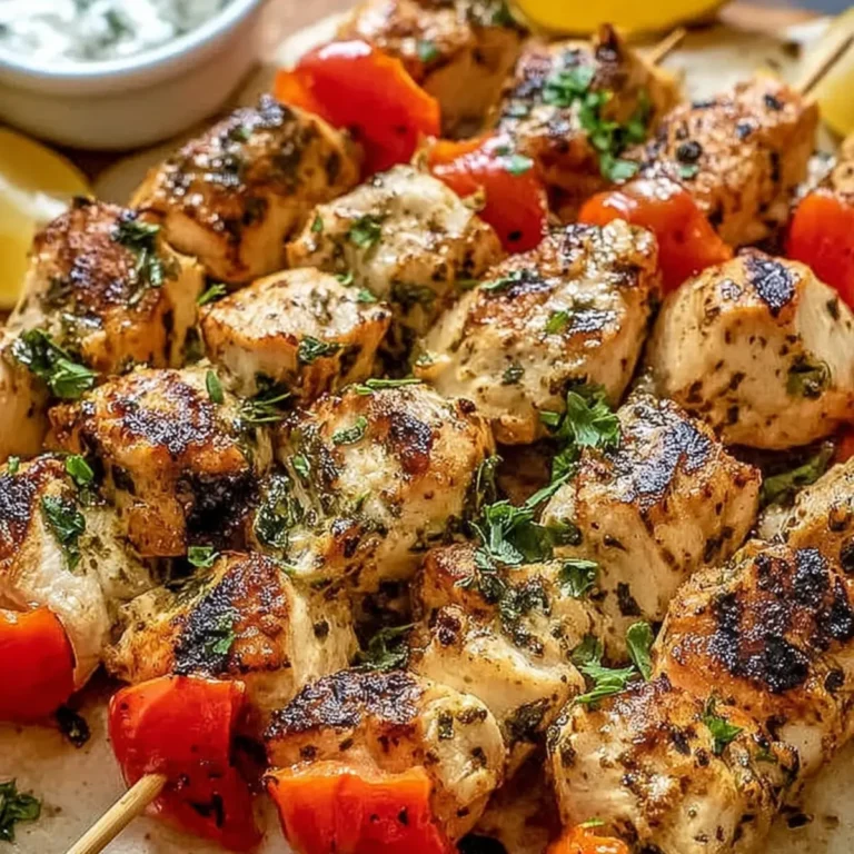 Griechisches Hähnchen Souvlaki