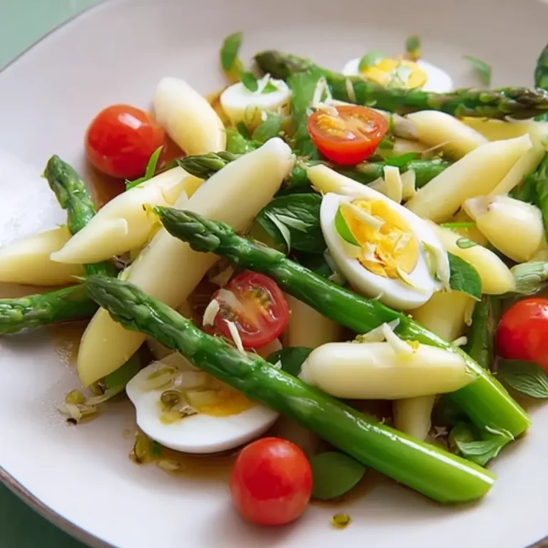 Grüner Spargelsalat mit Balsamico Vinaigrette
