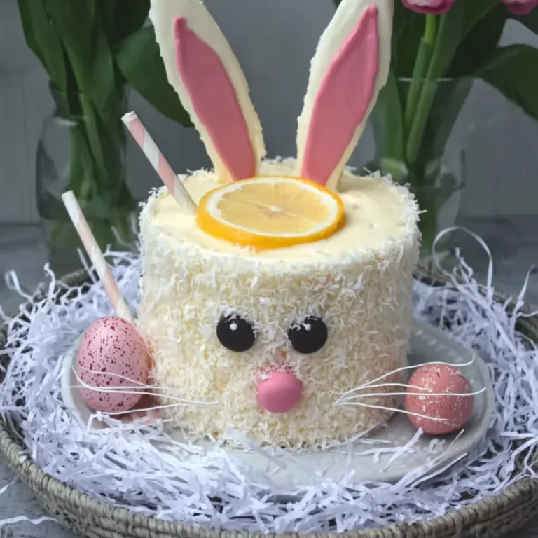 Hasentorte mit Zitronen Quarksahnecreme