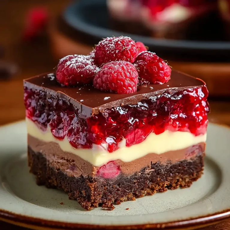 Himbeerkuchen mit Schokopudding