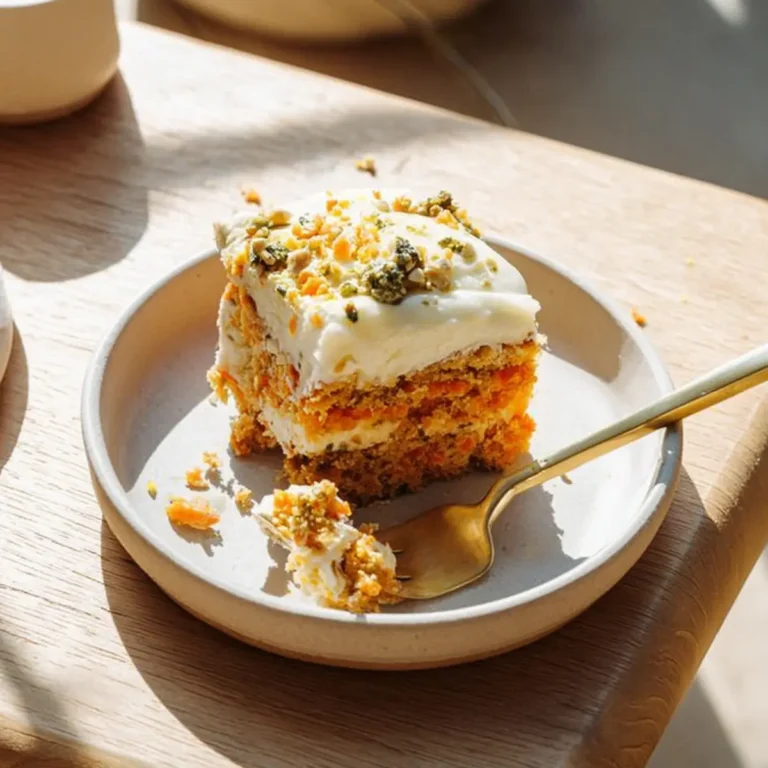 Karottenkuchen mit weißer Schokocreme