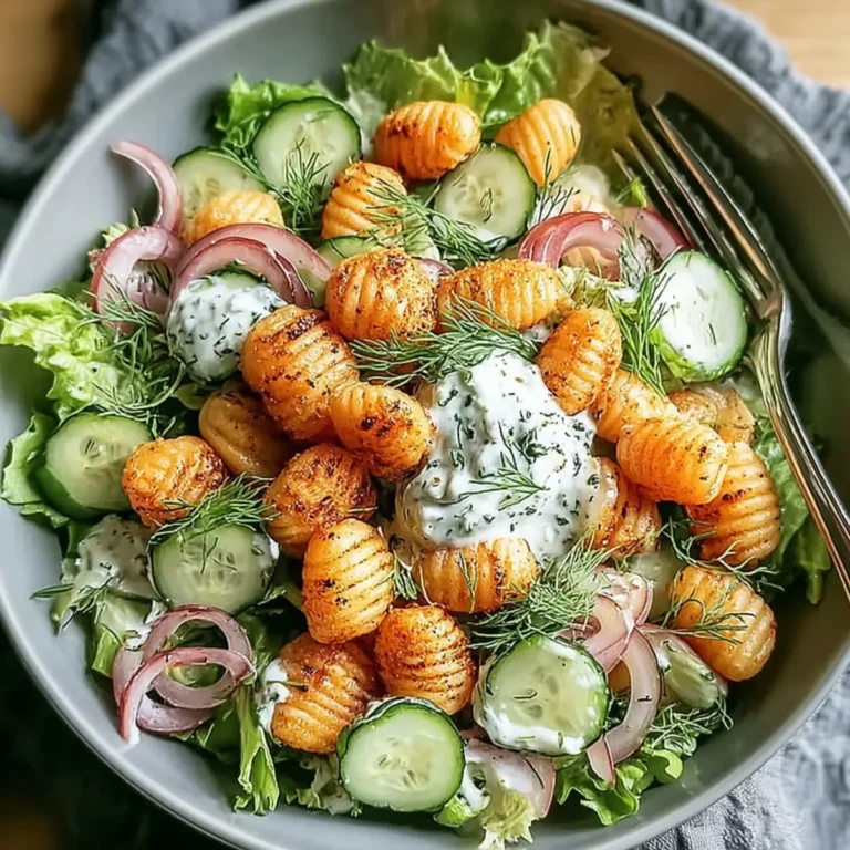 Knuspriger Gnocchi Salat