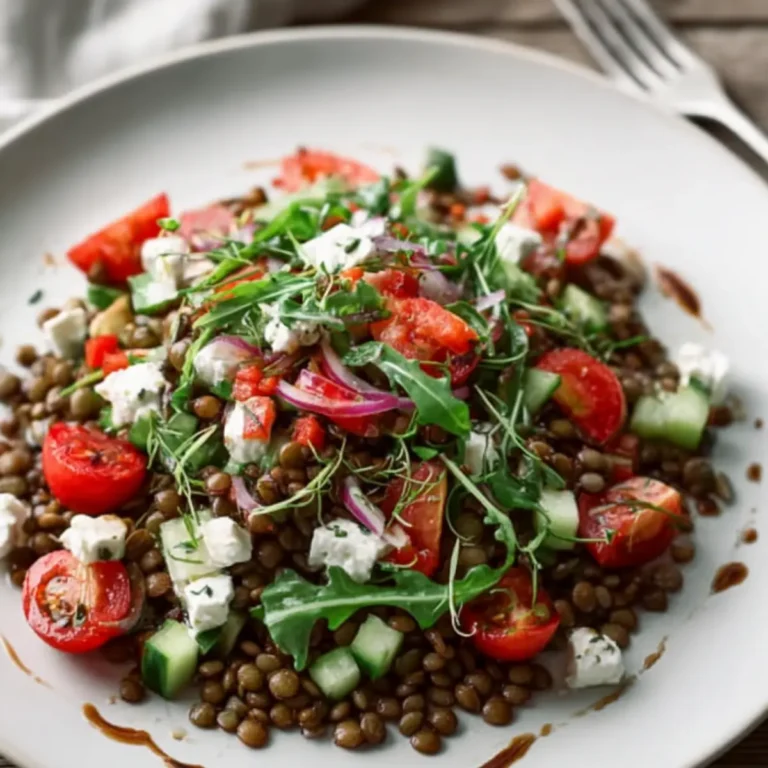Linsensalat mit Feta