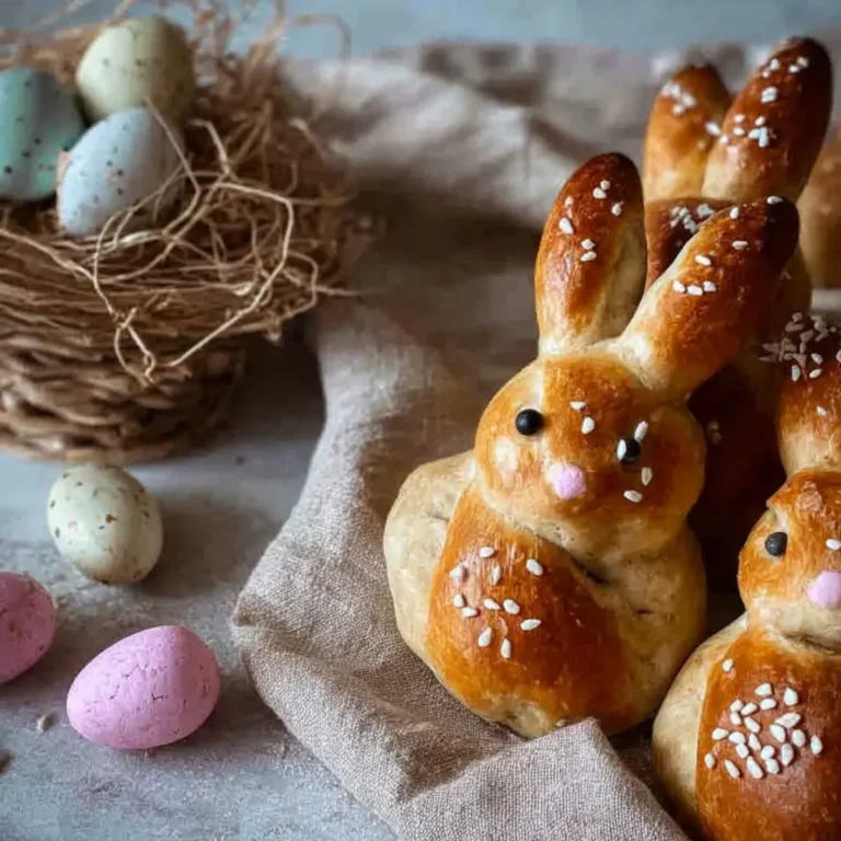 Osterhasen aus Germteig/Hefeteig