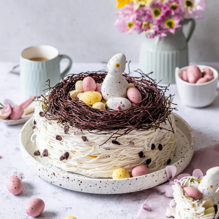 Osternest aus Glasnudeln