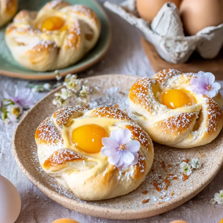 Osternester mit Quark und Aprikosen