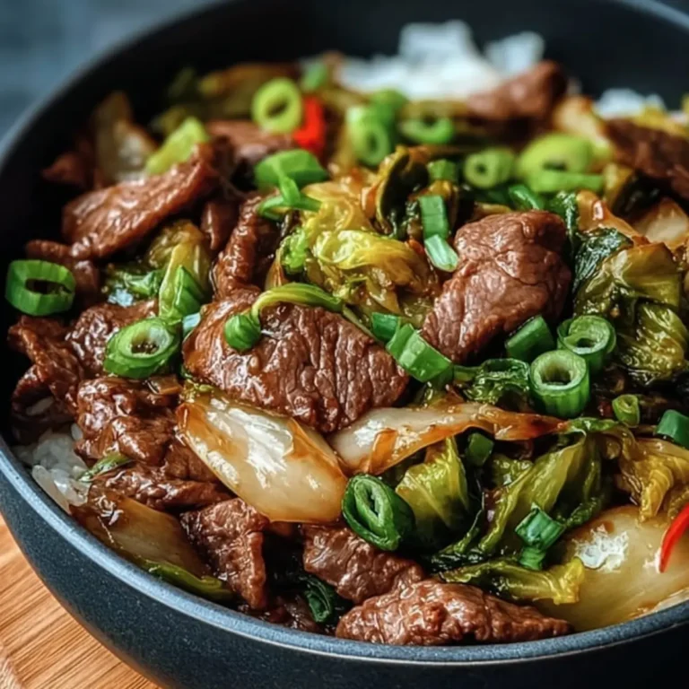 Rindfleisch und Kohl Wok