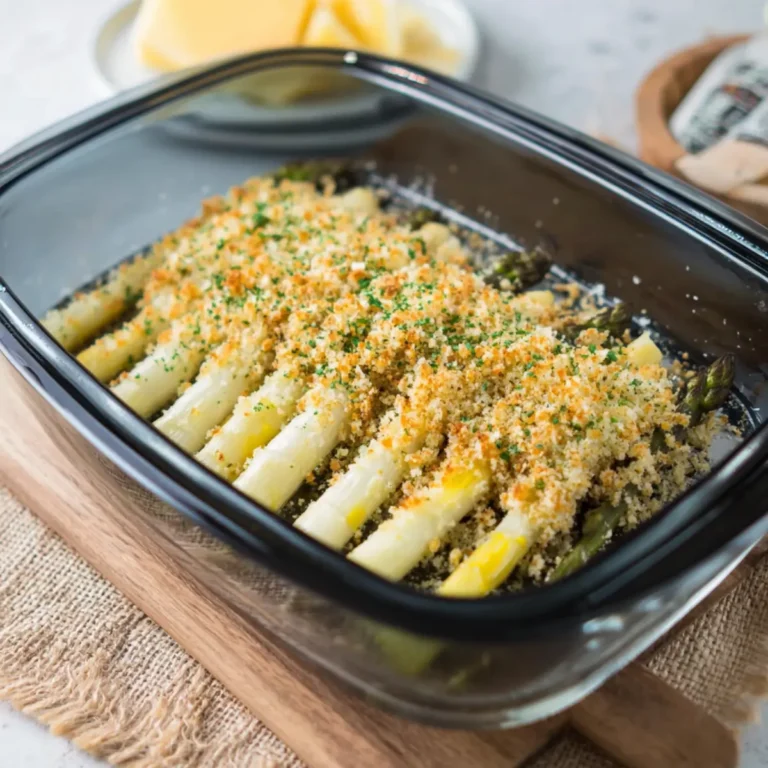 Spargel mit Parmesan Haselnusskruste