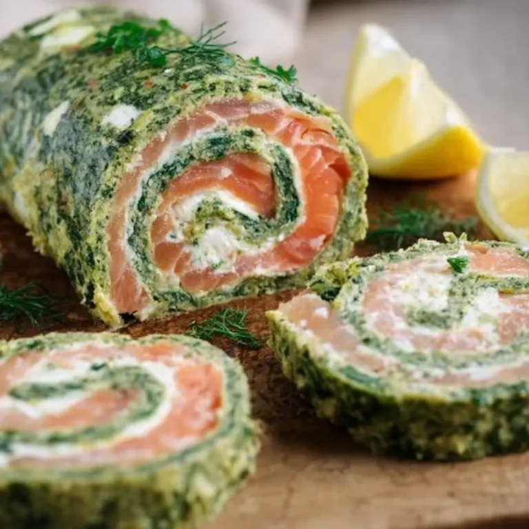 Spinat Lachs Rolle