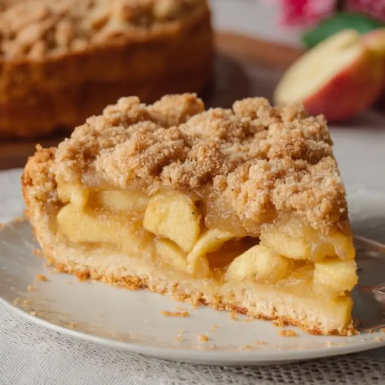Veganer Apfelkuchen mit Zimtstreuseln