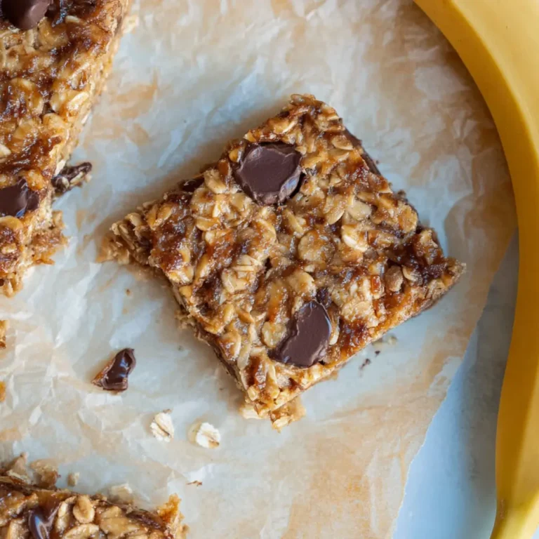 Bananen Haferflocken Riegel