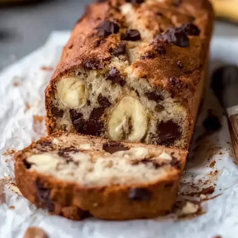 Bananenbrot mit Schokolade und Nüssen