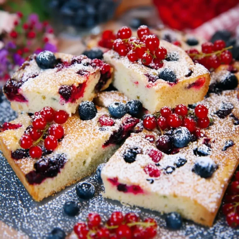 Buttermilchkuchen mit Beeren