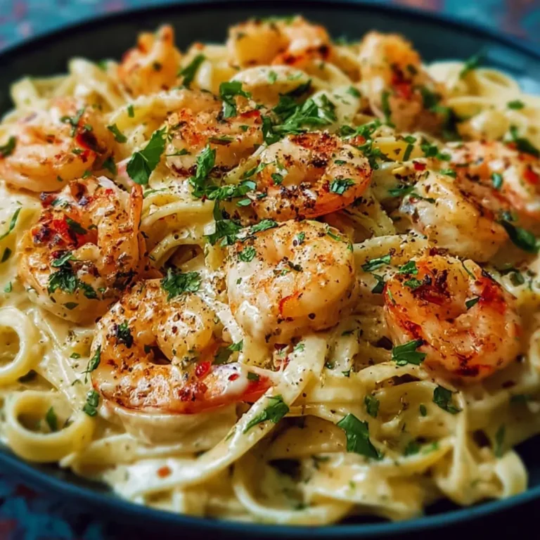 Cremige Garnelen Pasta