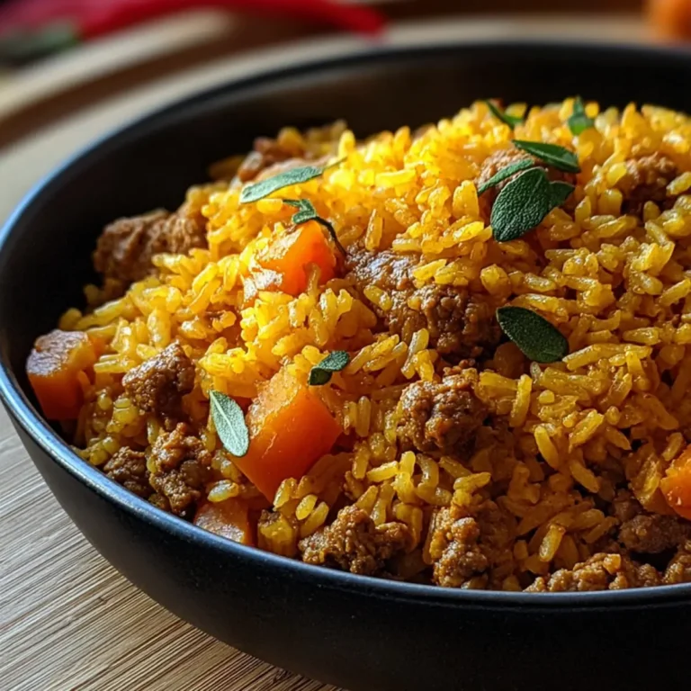 Curryreis mit Hackfleisch