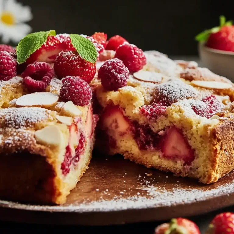 Erdbeer Mandelkuchen