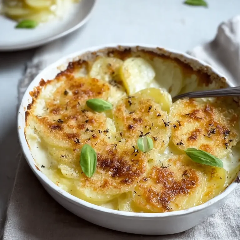 Gebackenes Kohlrabi Gratin