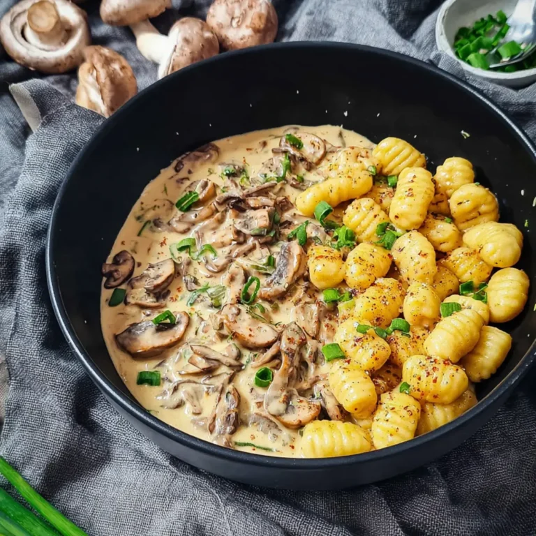 Gnocchi mit Pilz Rahm Soße