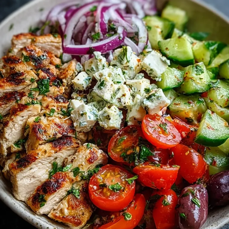 Griechische Hähnchen Bowl