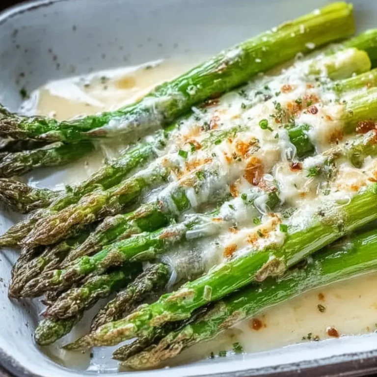 Grüner Spargel im Backofen mit Parmesan