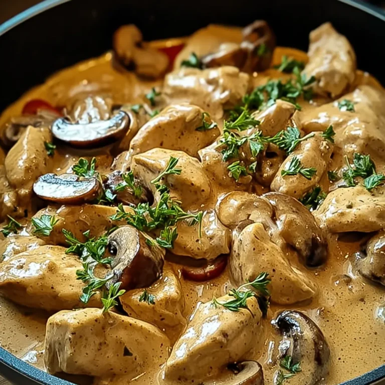Hähnchen Stroganoff