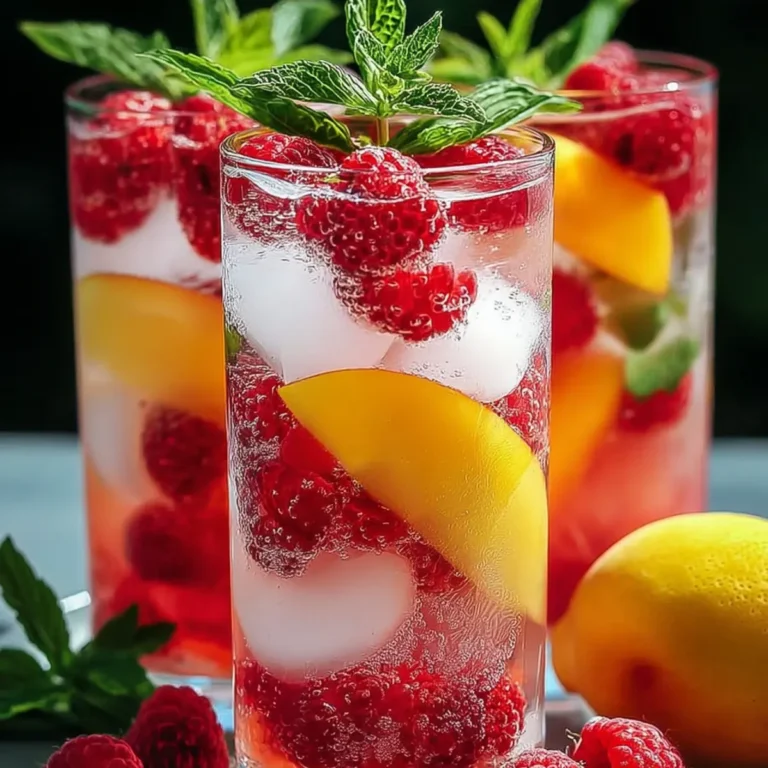 Himbeer Pfirsich Limonade