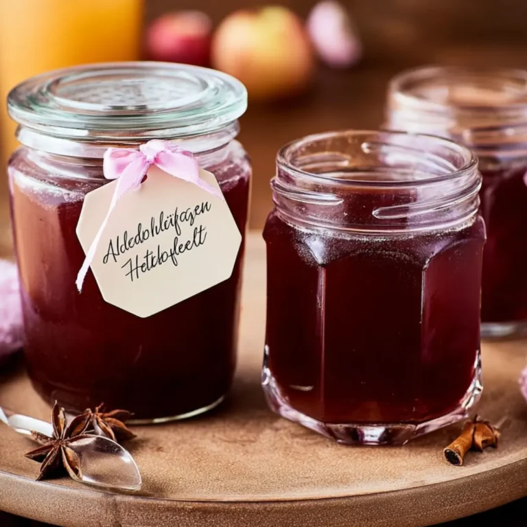 Holundergelee mit Apfelsaft