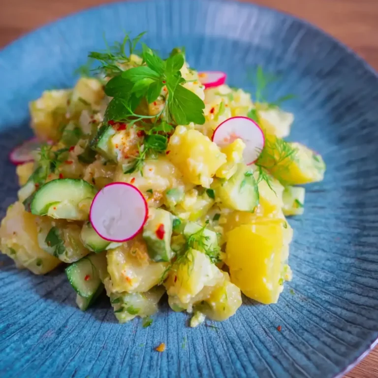Kartoffelsalat mit Essig & Öl (ohne Mayo)