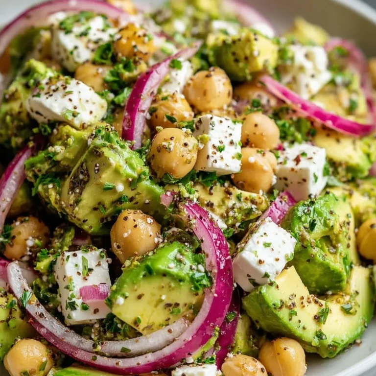 Kichererbsen Feta Avocado Salat