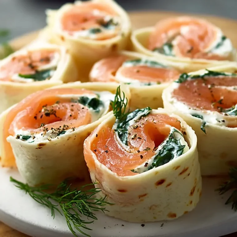 Kleine Räucherlachs Röllchen