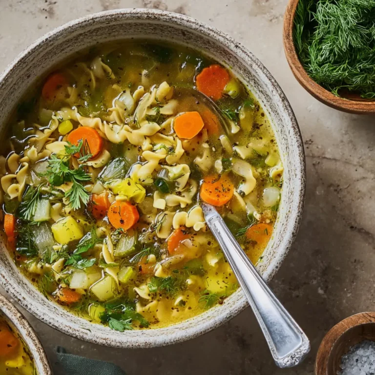 Nudelsuppe mit Gemüse