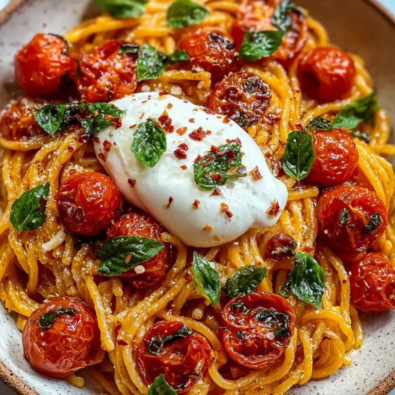 Pasta mit Tomaten und Burrata