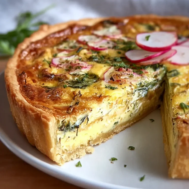 Radieschen Quiche