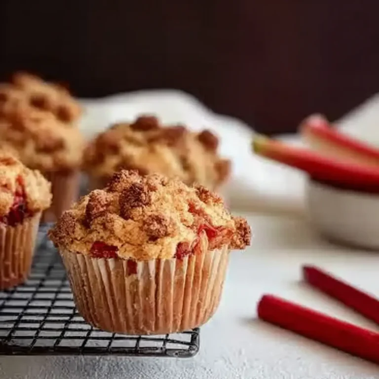Rhabarber Crumble Muffin