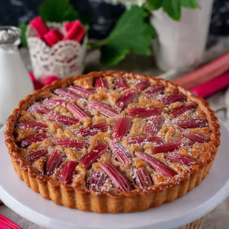 Rhabarber Mandeltarte