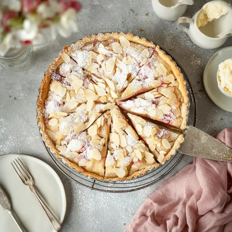 Rhabarber Tarte mit Mandelcreme