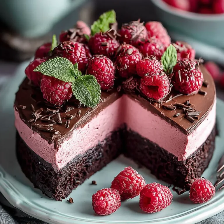 Schoko Himbeer Mousse Kuchen