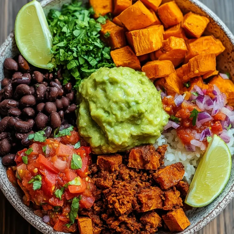 Süßkartoffel Burrito Bowl