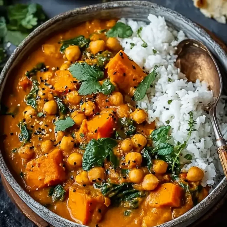 Süßkartoffel Kichererbsen Curry