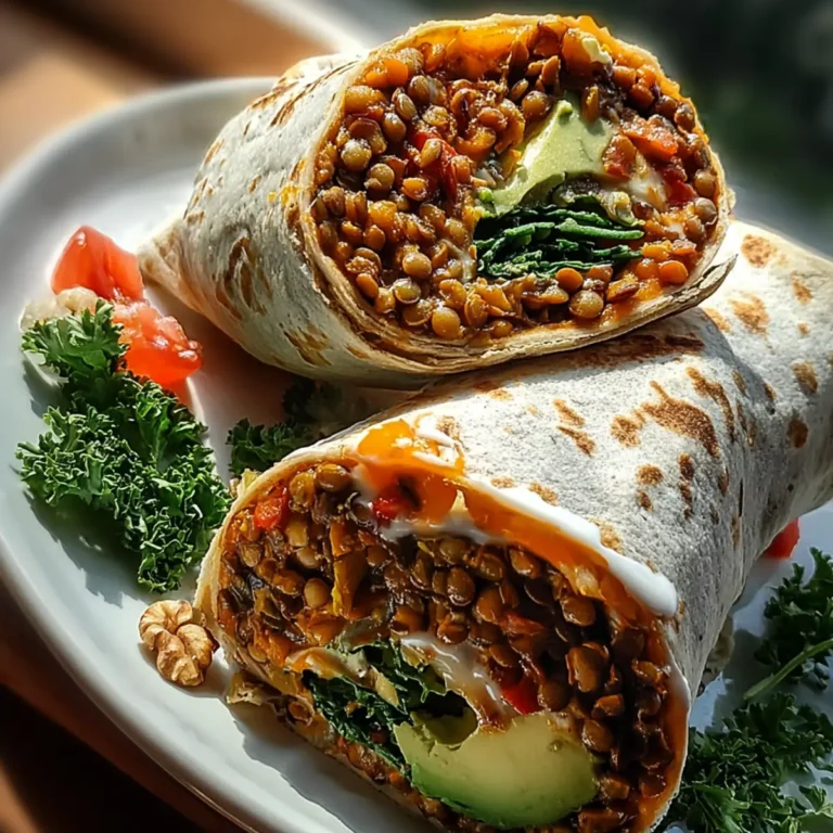 Vegetarische Burritos mit Linsen und Walnüssen