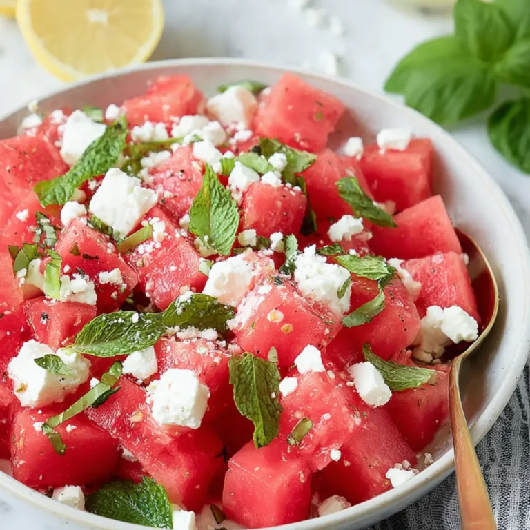 Wassermelonen Feta Salat