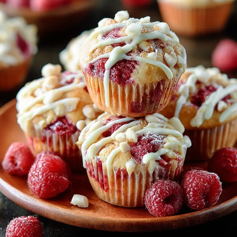 Weiße Schokolade Himbeer Muffins